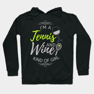 Tennis And Wine Girl Hoodie